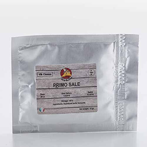 Primo Sale Käsekultur 20g – Italienischer Schafmilch-Weichkäse-Starter für 20L – Vik Cheese Ferment für Traditionellen Sizilianischen Käse