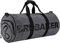 BRUBAKER Unisex Duffel Bag Sporttasche 27 L - wasserabweisend - Schuhfach + Nassfach + Abnehmbarer Schultergurt - 54 cm x 25 cm Ø - Anthrazit Grau Melange/Schwarz