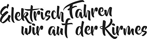 Elektrisch Fahren Wir Auf Der Kirmes Dirty Diesel Fun Fridays for Future Klima Aufkleber Sticker (070 Schwarz)