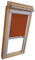 Verdunkelungsrollo Rollo für VELUX Dachfenster TYP GGL/GPL - 606 oder S06 - Farbe terracotta - mit Aluminium Seitenschienen - KLICK Montage