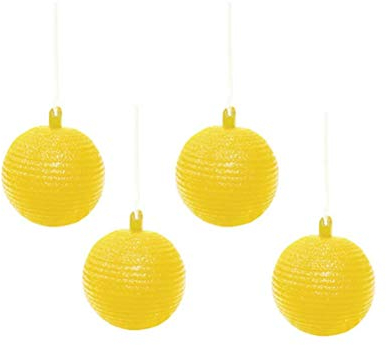Phayee Boule de piège à Mouches Suspendue, piège à Mouches, piège Collant pour Attrape-Mouches à Fruits, Attrape-parasites extérieur, pour Pots de Fleurs, balcons, Cours, vergers, 8 pièces