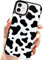 AMART for iPhone 11 Case Cow Print,Cute Animal Cow Pattern Design Silicone Shockproof Protective TUP Bumper Case for iPhone 11