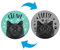 WIRESTER Boombay Black Cat Fridge Magnet 3.5 Double Sided Magnet for Kitchen Dishwasher Washing Machine
