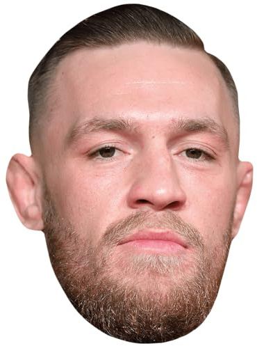 Conor McGregor (Serious) Maske aus Karton