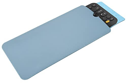iKammo Logitech Tastaturhülle aus PU-Leder für Logitech K380 Multi-Geräte, kabellose Bluetooth-Tastatur-Skin, Logitech K380 Tastatur, Reisetasche, Hellblau