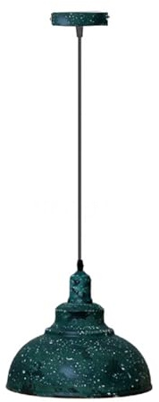 LEDSone Green Gama Vintage 29cm Curvy Dome Pendant Light 95cm Adjustable