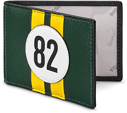 Race Car Card Holder, Reisepass Holder, Yoshi, Leder, Doppelseitiger Kartenhalter, Einheitsgröße, Klassisch