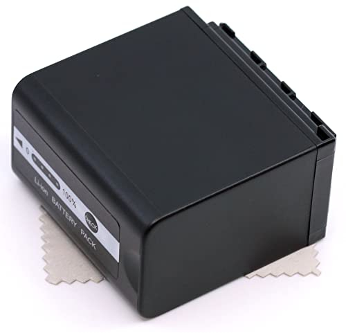 Ersatz Akku passend für Panasonic AG-AC8, AG-AC8EJ, AJ-PX270, HC-X1000 (Ersetzt VW-VBD78) Kamera Akku OTB mit mungoo Displayputztuch