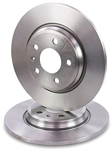BESTPRICE 2x Bremsscheiben hinten Ø 300 mm voll Kompatibel mit A udi A4 B9 (8WH, 8WJ)(8W2, 8WC)(8W5, 8WD), A5 (F53, F5P) (F57, F5E) (F5A, F5F)(4AH), A6 C8 (4A2) (4A5), Q5 (FYB, FYG)