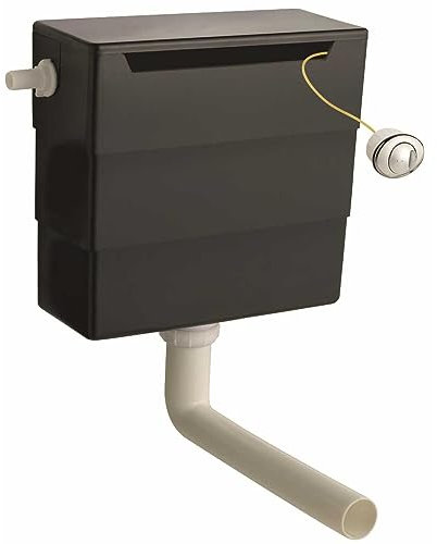 Universal Plastic Concealed Toilet Cistern with L Bend and Dual Flush Button