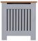 Radiator Cover Small, Radiator Cover, Vertical Slatted Modern Radiator Covers MDF Wood Cabinet Shelf Heating Covers For Living Room, Hallway (19D x 78W x 83.2H cm)