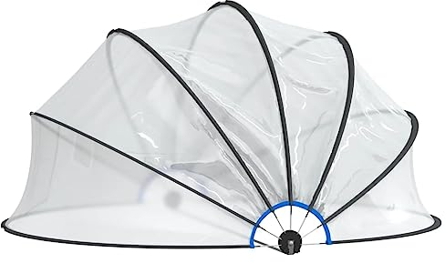 vidaXL Cupola per Piscina Rotonda 406x203 cm PVC