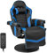 Multigot Massage Ergonomic Chair, High Back Swivel Gaming Chair with Footrest, Cup Holder, Headrest and Armrest, Adjustable Reclining Office Chair for Home Office (Blue)