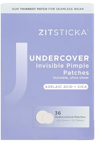 ZitSticka Invisible Pimple Patches, Hydrocolloid Spot Patches, 36 Count