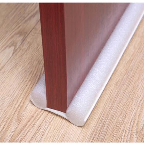 thumbgeek Zugluftstopper für Türen, flexibler Türboden, Zugluftstopper, Dichtungsstreifen, schalldicht, staubdicht, winddicht, hält Ihr Zuhause warm und zugfrei (weiß)