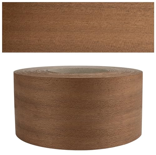 Mprofi MT® - Chant en Bois | 60mm X 5m | Bande de Chant Acajou | Epaisseur 0,50mm | Facile à Appliquer | Pour Étagères, Meubles & Panneaux | Chant Thermocollant Durable