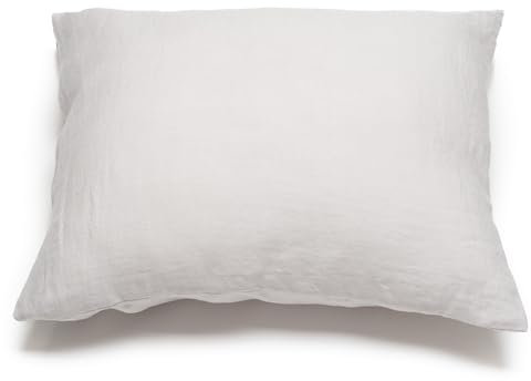 LinenMe Kissenbezug 40x80 Leinen - Luxuriöse Kopfkissenbezug 100% Leinen - Gewaschene Leinen Bettwäsche Antiallergische - Pillow Case