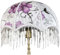 Vintage Lampen Schatten Victorian Fransenlampenschatten mit Quasten Dome Dome Scalloped Lamp Shade Ersatz Antiquitätenlampenschirme für E27 -Stößen Lampen Tischlampen 7.87x7.48