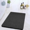 COSYLAND Duschmatte rutschfest 40 × 80cm - Duscheinlage rutschfest mit Ablauf - Weiche PVC-Luffa Antirutschmatte Badewanne - Schnell Trocknende Badematten - Schwarz