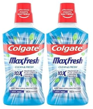 Mundwasser MaxFresh Intensive Frische frische frische Minze 500 ml 2er Pack