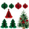DARENYI Papier Weihnachtsbaum, Waben Deko, Weihnachtsdekoration für Innen, Tischdeko, Party und Neujahr