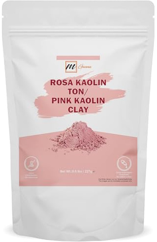 100% natürliches Rosen Ton/Rosa Kaolin Tonerdepulver für Hautstraffung, Gesichtsmaske, Cremes, Gesichtsmasken und Seifenherstellung 0,5 lbs / 227 g