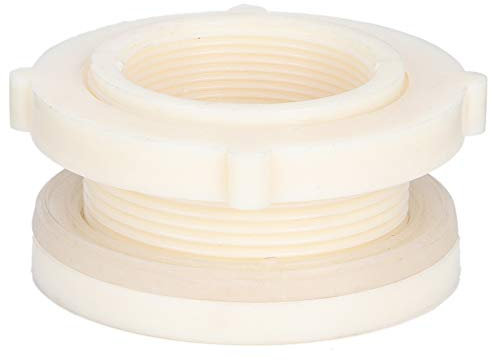 Sluffs Adattatore per Raccordo per Serbatoio dell'Acqua in ABS da 2 Pollici, Raccordo per paratia in plastica per Serbatoio dell'Acqua con Tappi per acquari con Secchio di Pioggia,