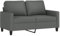 Gecheer Sofa 2-Sitzer Polstersofa Loungesofa Schlafsofa Bettcouch Gästesofa Modern Couch Sitzsofa Polstermöbel Bettsofa für Wohnzimmer/Schlafzimmer/Gästezimmer,Dunkelgrau 120 cm Stoff