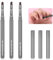 3PCS Nail Art Clean-Up Brushes Set, Flat,Oval,Fine Angled Gel Nail Brushes, Angled Round Flat Brush Acetone Resistant for Manicure Design DIY and Cleaning Polish Mistake on the Cuticles
