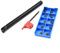 Zeroupshop Barre d'alésage de tour S12M SDUCR07 12 mm avec 10 inserts DCMT0702 et clé T8 en métal