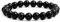 Gemstone Bracelet for Unisex - Stretch Beaded Bracelet - Healing Stone Jewelry - Lucky Charm Bracelet - Yoga Meditation Bracelet - precious stone bracelet Gift - 8mm (Black Obsidian)