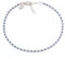 Bracciale Tennis Blu e Bianco Argento 925 con Zirconi 5A da 1,5 mm e catena argento, Gioiello Elegante Regolabile per Donna – Idea Regalo Raffinata con Packaging Lusso – Qualità Made in Italy