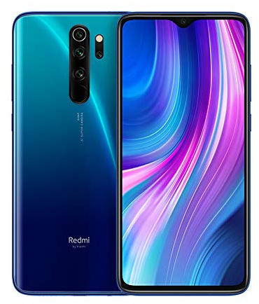 Xiaomi Redmi Note 8 Pro Phone 6 Go de RAM + 128 Go de ROM, 6,53 Plein Écran, Processeur MTK Helio G90T Octa-Core, 20MP Avant et Caméra Arrière 64MP Version Globale (Bleu) (Reconditionné)