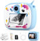 YOZISS Appareil Photo instantané, 1080P Appareil Photo Enfant instantanée, avec 3 Papier Photo Cadeau pour Filles Garçons de 3 à 14 Ans(Poney Bleu)