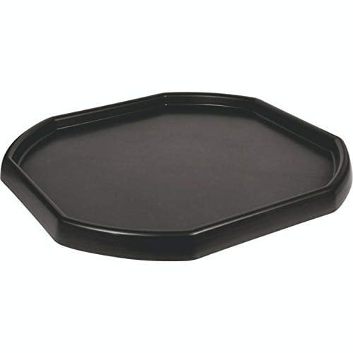 Small Mixing Tray 70cm x 70cm Octagonal Sand Pit Tray for Kids Messy Activities Plastic Tuff Spot Board Water Sand Activities Sand Plastering Concrete and Mortar Mixing Tray (Set Of 1, Black)