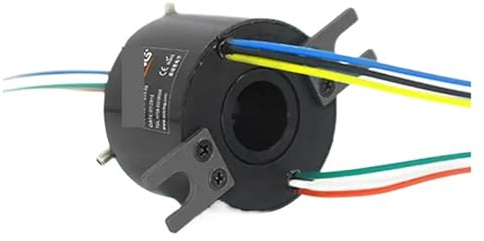 Through Bore Slip Ring Bore Size 12-12.7mm With 6/12 Circuits/wires 5A Through Hole Slip Ring Length 25mm Sliprings(12X35mm 6CH 5A)