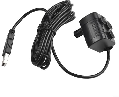 Gdfnmogo Standing Water Fountain Pump, Water Circulation Oxygen Supply with Adjustable Spray Height 30-60 Cm for Garden Pond Fish Tank Bird Bath 200L/H