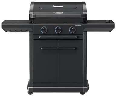 Campingaz 3 Series Onyx S gasbarbecue mette zijbrander – modulare BBQ – 5 jaar garantito – Zwart