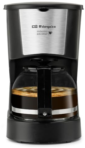 Orbegozo Cafetera CG 4206 de Goteo, 6 tazas, 600W, jarra de cristal 0.6L, negro