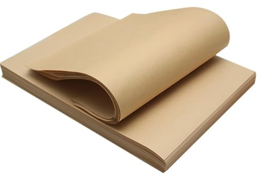 WATIIFUFU Papier Alimentaire Kraft Khaki pour Emballage de Viande, 300 Feuilles Solide et Résistantes la Graisse, Doublure pour Paniers et Restauration Professionnelle