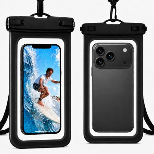 2 Pack Funda Impermeable Móvil IPX8 Bolsa Estanca para iPhone y Android