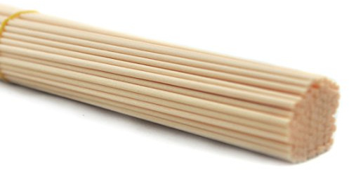 100 Stück Fasern stäbchen Reed Diffusor Stöcke Reed Sticks ätherisches Öl Aroma Diffusor Stöcke (25cm*3mm, Beige)
