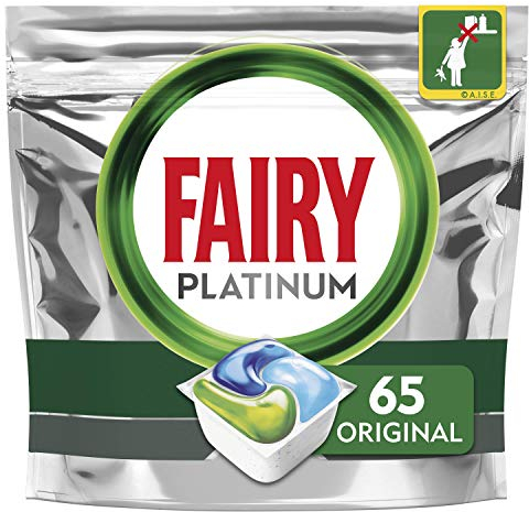 Fairy Platinum All-In-One Dishwasher Tablets Bulk, Original, 65 Tablets