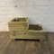 Cutncraft Designs Small 2 Tiered Garden Steps Level Wooden Decking Patio Planter Trough herb Box