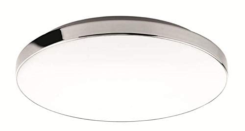 BRILONER Leuchten - LED Deckenleuchte, Badlampe, Badleuchte IP44, 13 Watt, 1.700 Lumen, 4.000 Kelvin, Weiß-Chrom, Ø35.5cm, 3351-216