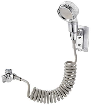 Calfollow Set di doccetta regolabile per lavello, doccetta con attacco rapido, doccetta rimovibile,Doccia agli ioni negativi, doccetta per lavare i capelli, vasca per animali domestici