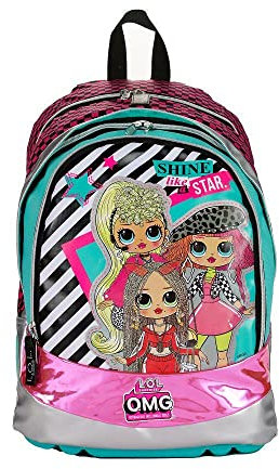 Auguri Preziosi L.O.L Surprise! Zaino Scuola Elementare Bambina,3 Scomparti Round con Gadget Incluso, Spallacci Imbottiti e Schienale Comfort Back, Giochi Preziosi