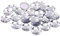FINGERINSPIRE 50Pcs 30mm Flache Rückseite Runde Acryl Strass Selbstklebende Kunststoff Kreis Edelsteine ​​Aufkleben Juwelen (Kristall) für Kostümherstellung Bling Aufkleber