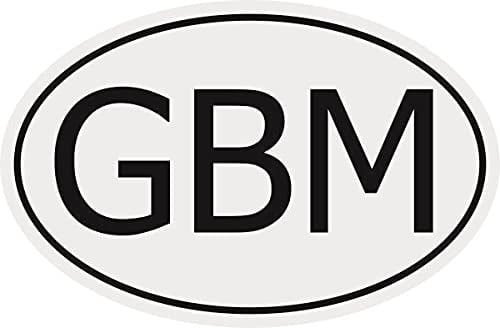 U24 Aufkleber Autokennzeichen GBM = Isle of Man Autoaufkleber Sticker