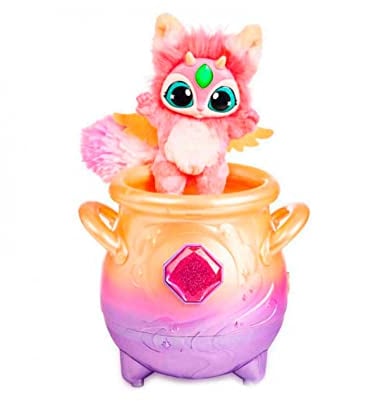 Magic Mixies Peluche Color Rosa, Juguete Interactivo de Magia, con caldero de pócimas, Luces y Sonidos, Efecto de Niebla, muñeco Divertido y Varita mágica, (MGX00000)